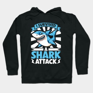 I survived a shark attack Hoodie